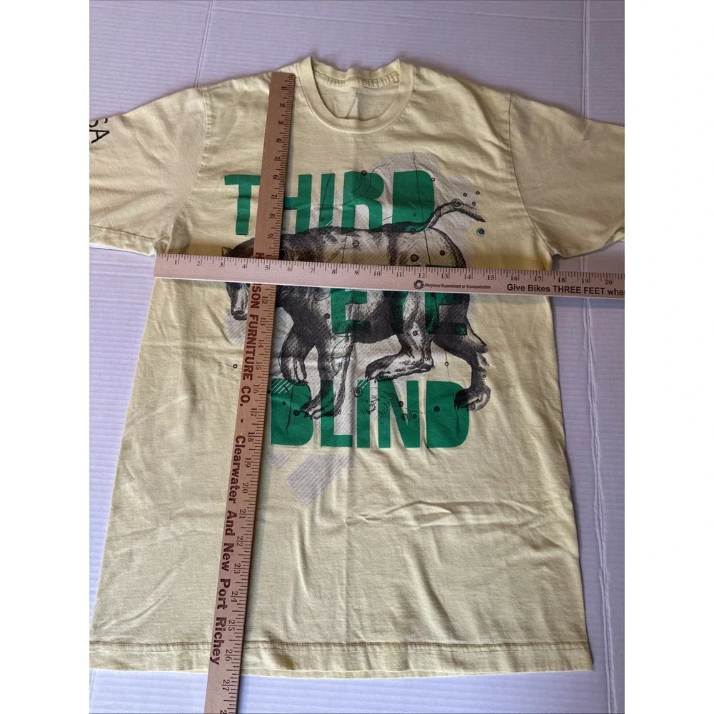 Third Eye Blind URSA major yellow T-shirt unisex, Women's M - Men's Small - Picture 2 of 3